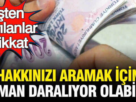 Kidem tazminati ve yillik izin ucretinde 5 yillik zamanasimi suresine dikkat GX8v9W2m